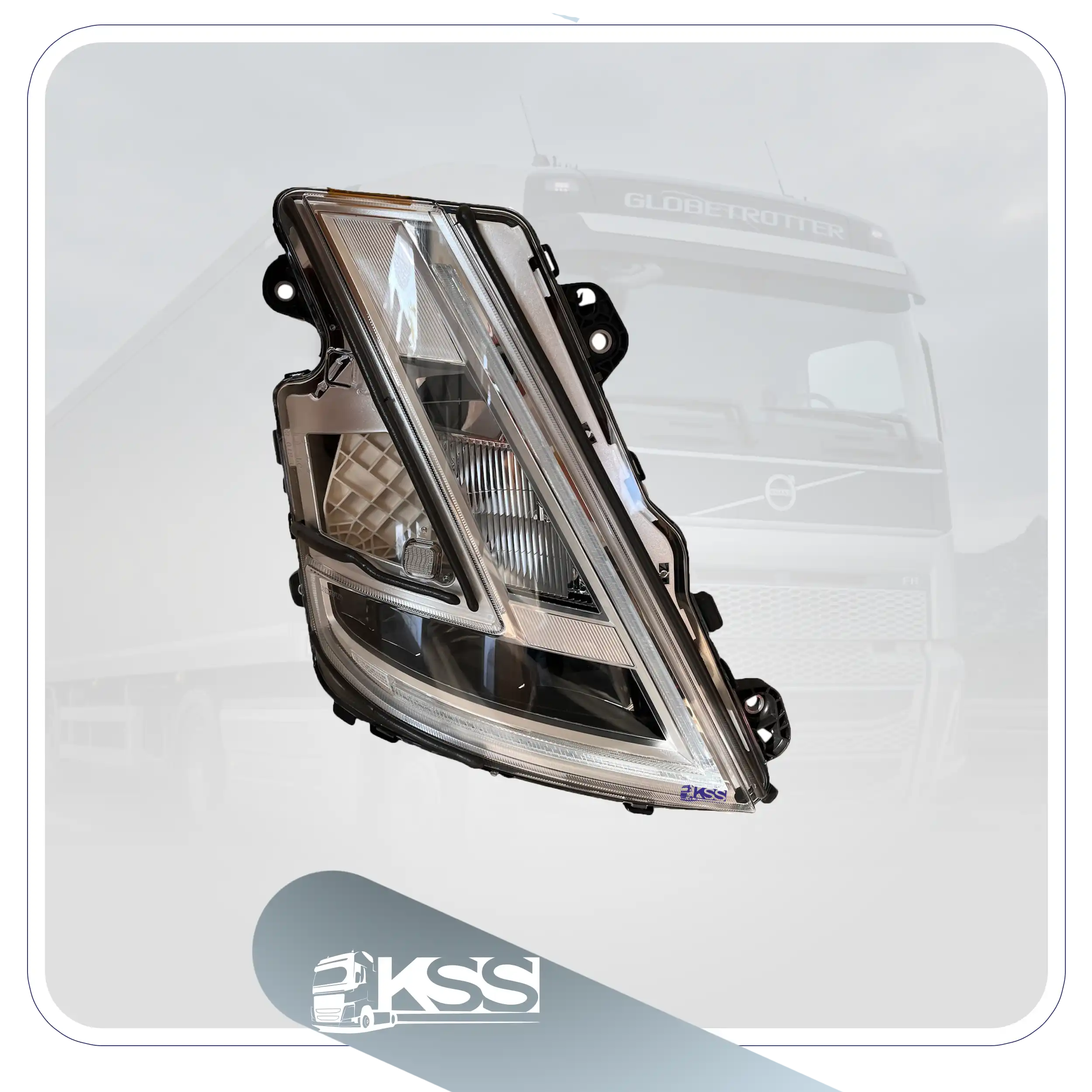 23752678-24056514- چراغ جلو تو مشکی سمت راست FH500 نیوفیس اصلی (در حد نو)